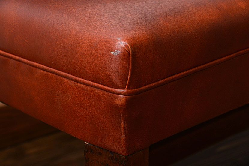 レトロ家具　昭和レトロ　ナラ材のベンチ
