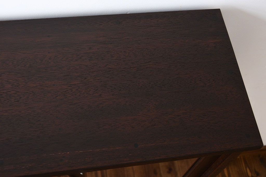 レトロ家具　昭和レトロ　引き出し2杯付き収納棚