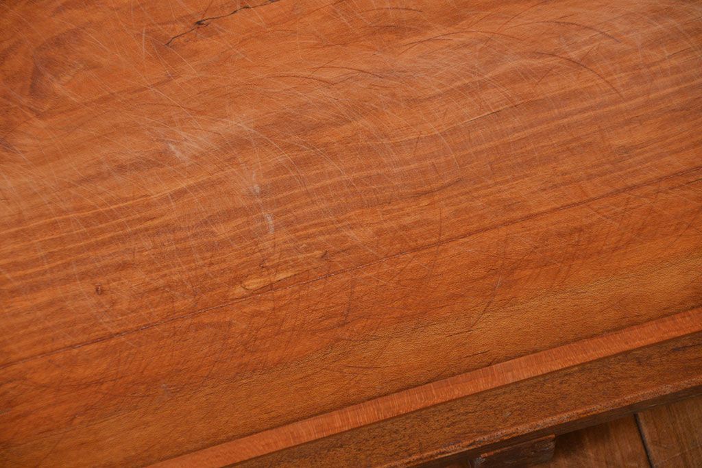 アンティーク雑貨　和製アンティーク　シャビーな古い木味の飾り台2枚セット