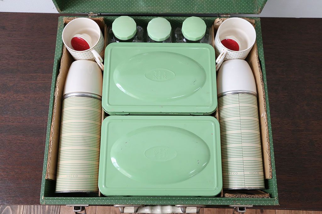 ◇ 60s SIRRAM ビンテージ ピクニック ティー セット イギリス ◇ バーベキュー・調理用品