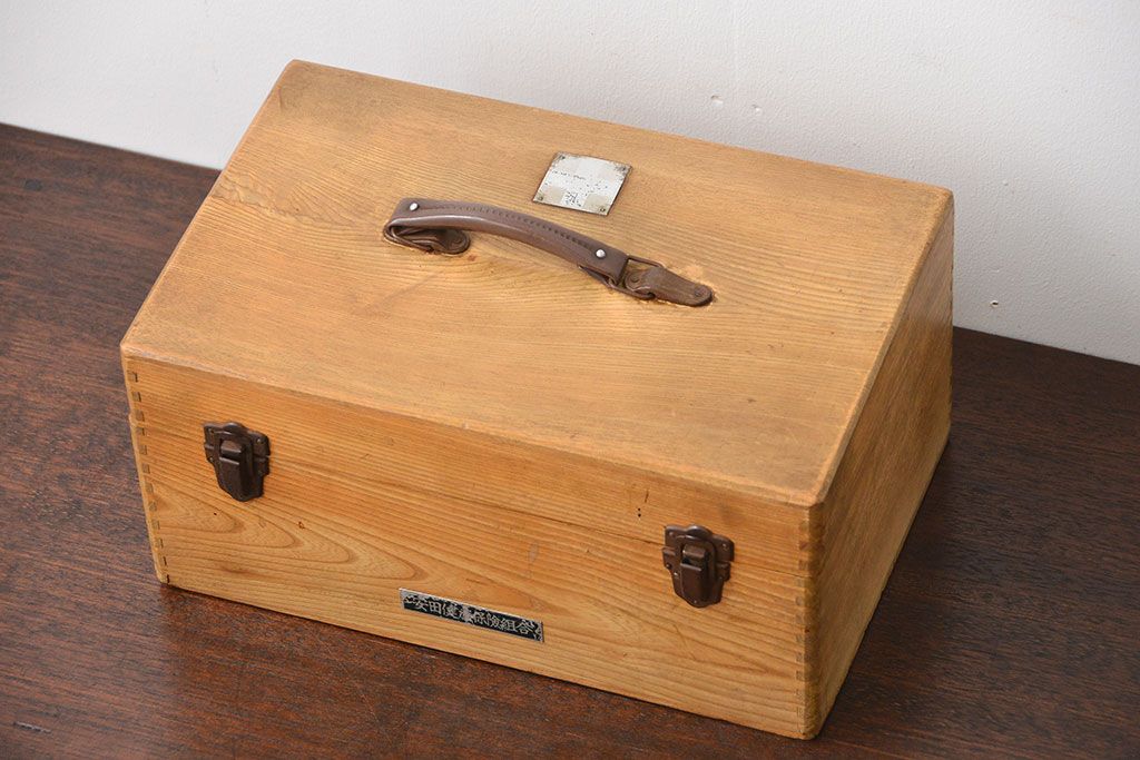 アンティーク雑貨 昭和レトロ 古い木製の薬箱 | ラフジュ工房