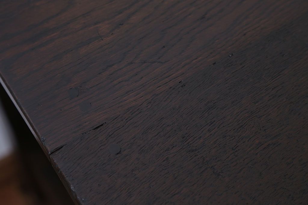 アンティーク家具　アンティーク　古い木製の味わい深いデスク(片袖机・勉強机)