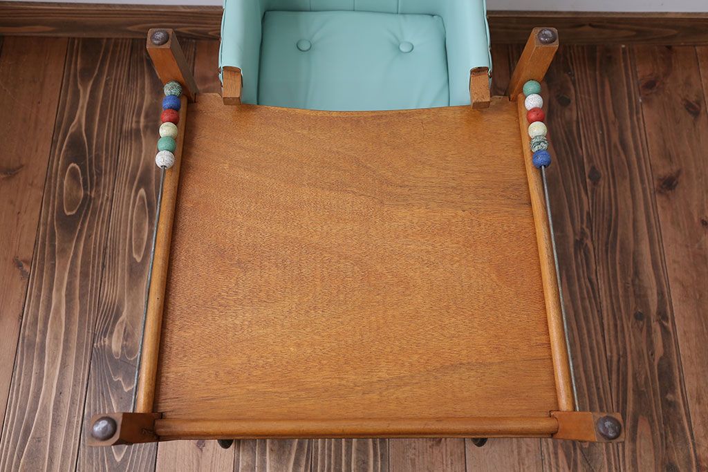アンティーク家具　イギリスアンティーク　かわいい2WAYベビーチェア(チャイルドチェア、キッズチェア、ダイニングチェア、子どもイス、こども椅子、英国)(R-016219)
