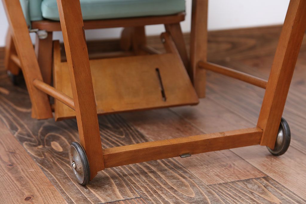 アンティーク家具　イギリスアンティーク　かわいい2WAYベビーチェア(チャイルドチェア、キッズチェア、ダイニングチェア、子どもイス、こども椅子、英国)(R-016219)