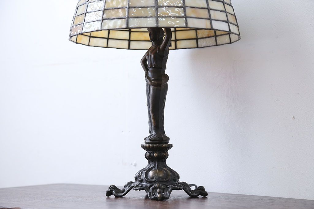 中古　ティファニーランプ(ステンドグラス)(定価約10万円)