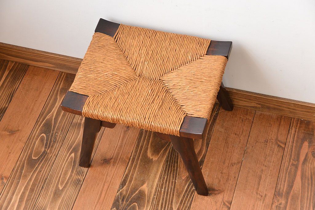 中古 松本民芸家具 #514型ラッシスツール 柳宗悦氏デザイン(定価62640 中古 松本民芸家具 #514型ラッシスツール 柳宗悦氏デザイン(定価62640
