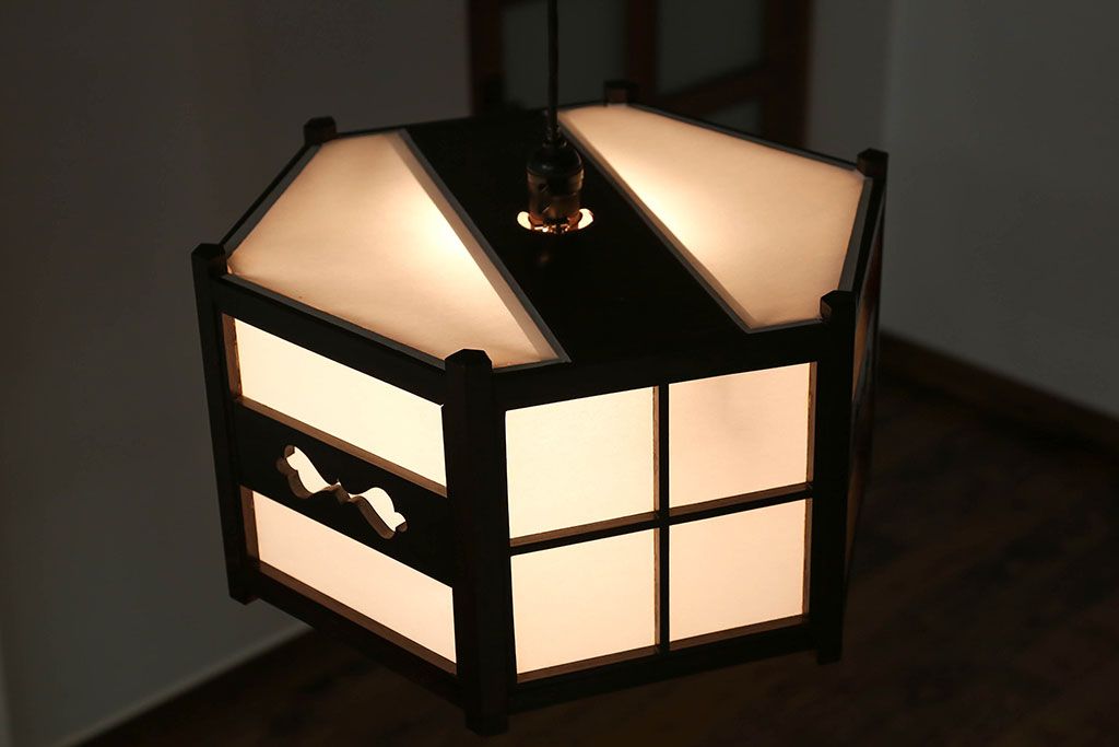 中古 松本民芸家具 B型六角アンドン天井照明 | ラフジュ工房