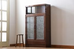 レトロ家具　昭和レトロ　おしゃれな古い木製のアンティーク本箱