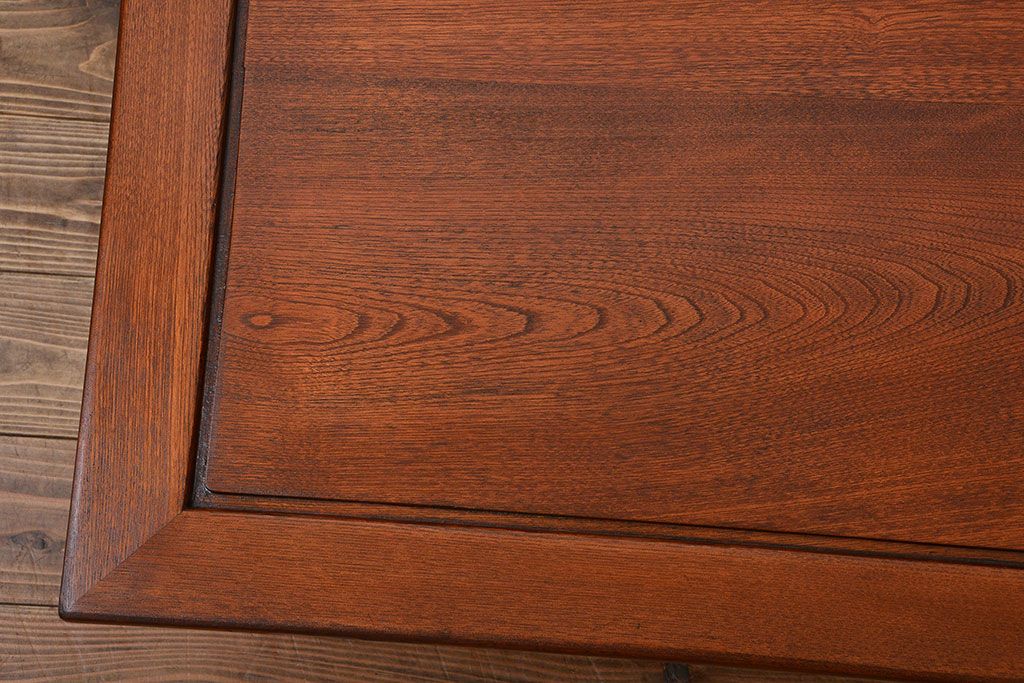 レトロ家具　昭和レトロ　古い木の正方形角ちゃぶ台