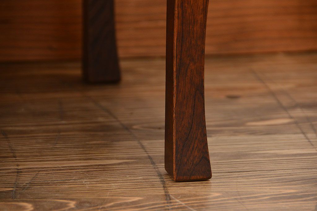 レトロ家具　昭和レトロ　脚折り畳み式!古い木製のアンティーク角ちゃぶ台