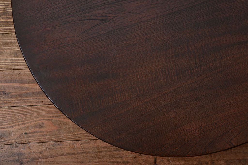 レトロ家具　昭和レトロ　脚折り畳み式!古い木製のアンティーク丸ちゃぶ台
