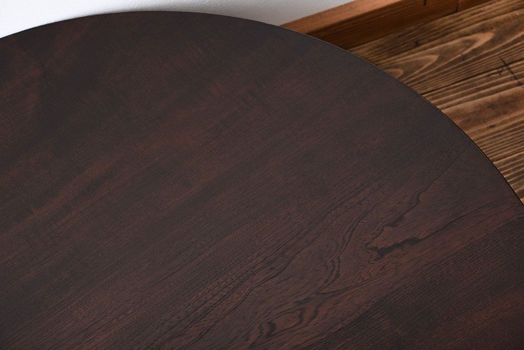 レトロ家具　昭和レトロ　脚折り畳み式!古い木製のアンティーク丸ちゃぶ台