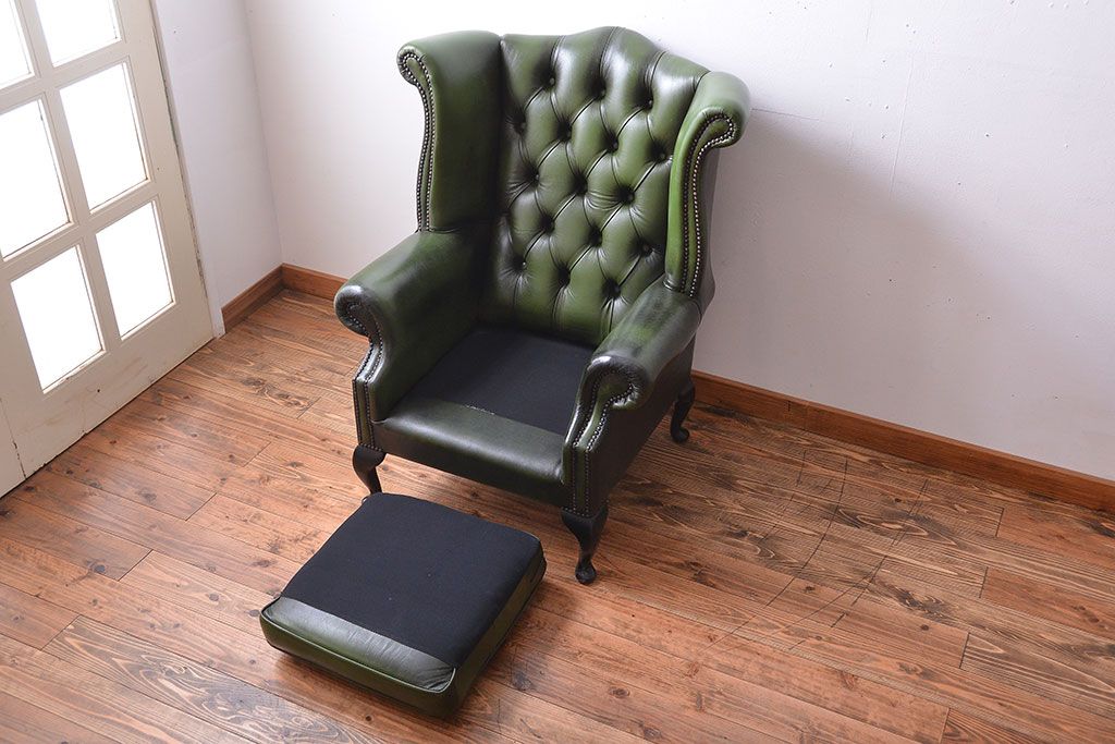 アンティーク家具 イギリスアンティーク 本革のチェスター アンティーク家具 イギリスアンティーク 本革のチェスター
