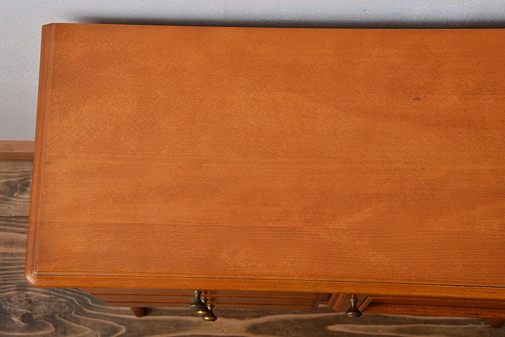 中古　カリモク　引き出し・戸棚付きコンソールテーブル
