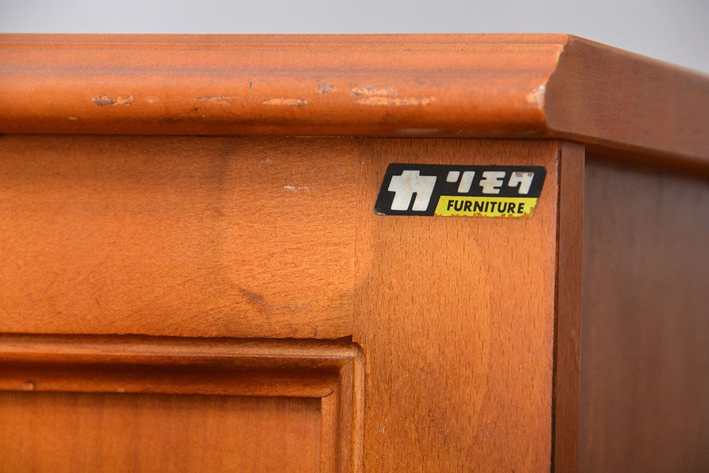 中古　カリモク　引き出し・戸棚付きコンソールテーブル