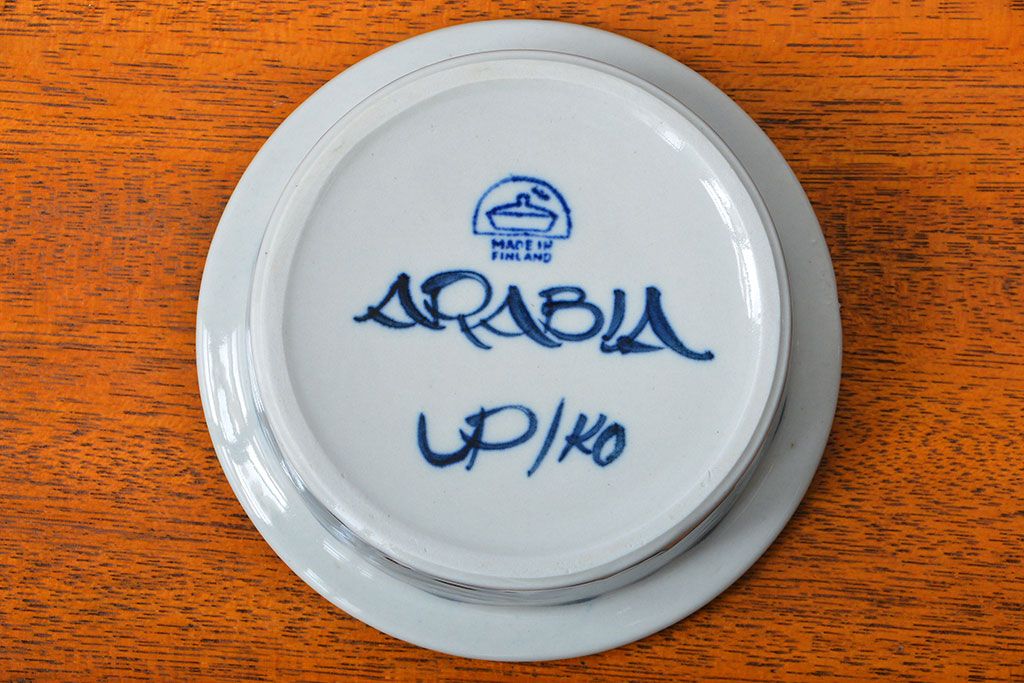 アンティーク雑貨　北欧ビンテージ　アラビア(ARABIA)アネモネ・ボウル6個セット