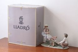 アンティーク雑貨　美品・リヤドロ(LLADRO)シーソーと子供たち(絶版)箱付き(定価約13万円)