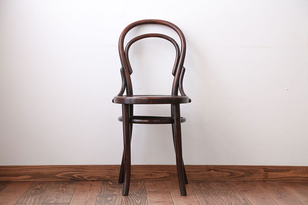 アンティーク家具　アンティーク　THONET(トーネット)社製バルーンバックベントウッドチェア(1)