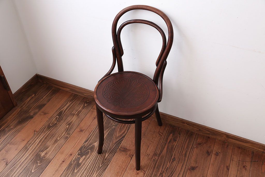アンティーク家具　アンティーク　THONET(トーネット)社製バルーンバックベントウッドチェア(2)
