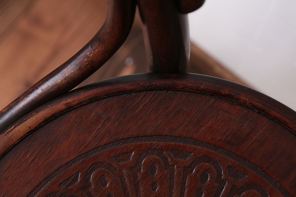 アンティーク家具　アンティーク　THONET(トーネット)社製バルーンバックベントウッドチェア(2)