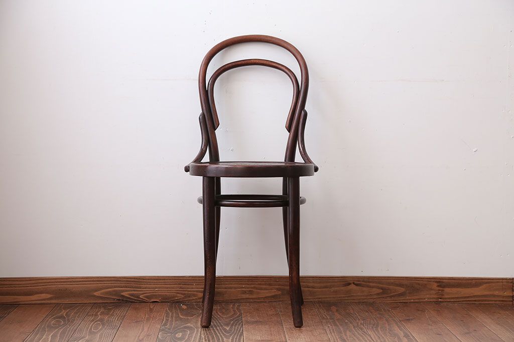 アンティーク家具　アンティーク　THONET(トーネット)社製バルーンバックベントウッドチェア(3)