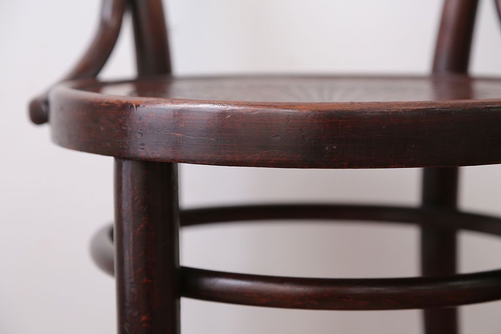 アンティーク家具　アンティーク　THONET(トーネット)社製バルーンバックベントウッドチェア(3)