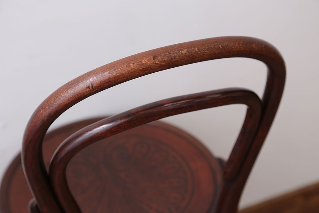 アンティーク家具　アンティーク　THONET(トーネット)社製バルーンバックベントウッドチェア(3)
