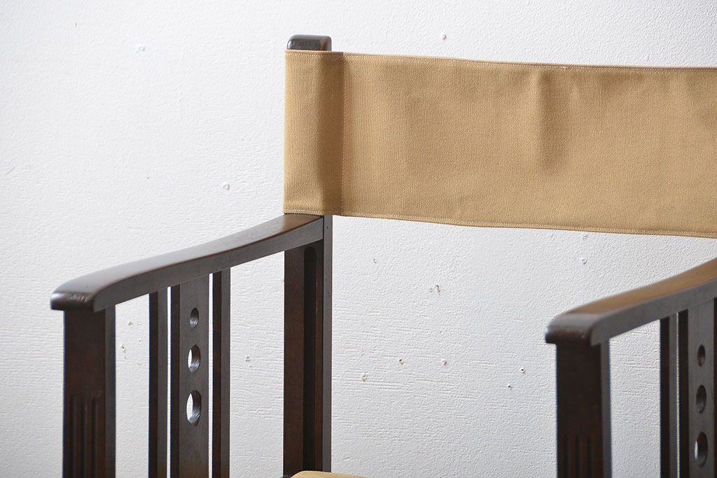 アンティーク家具　和製アンティーク　山葉(ヤマハ)文化椅子　折り畳み式ロッキングチェア(1)