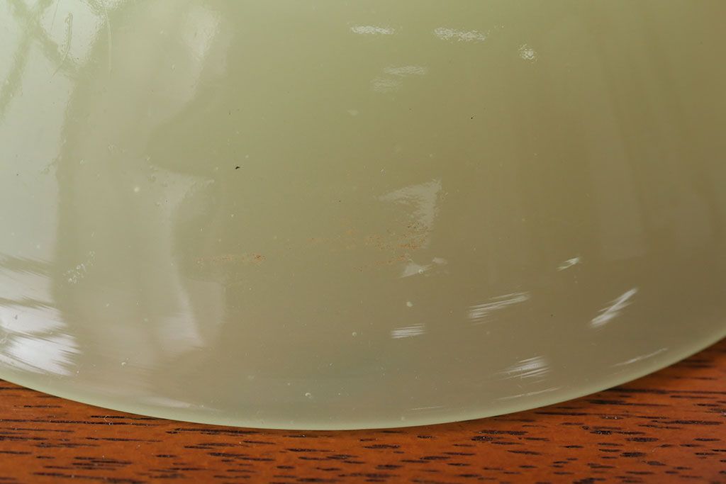 アンティーク雑貨　アンティーク　大正〜昭和初期・ウランガラス小鉢5個セット(氷コップ)(1)