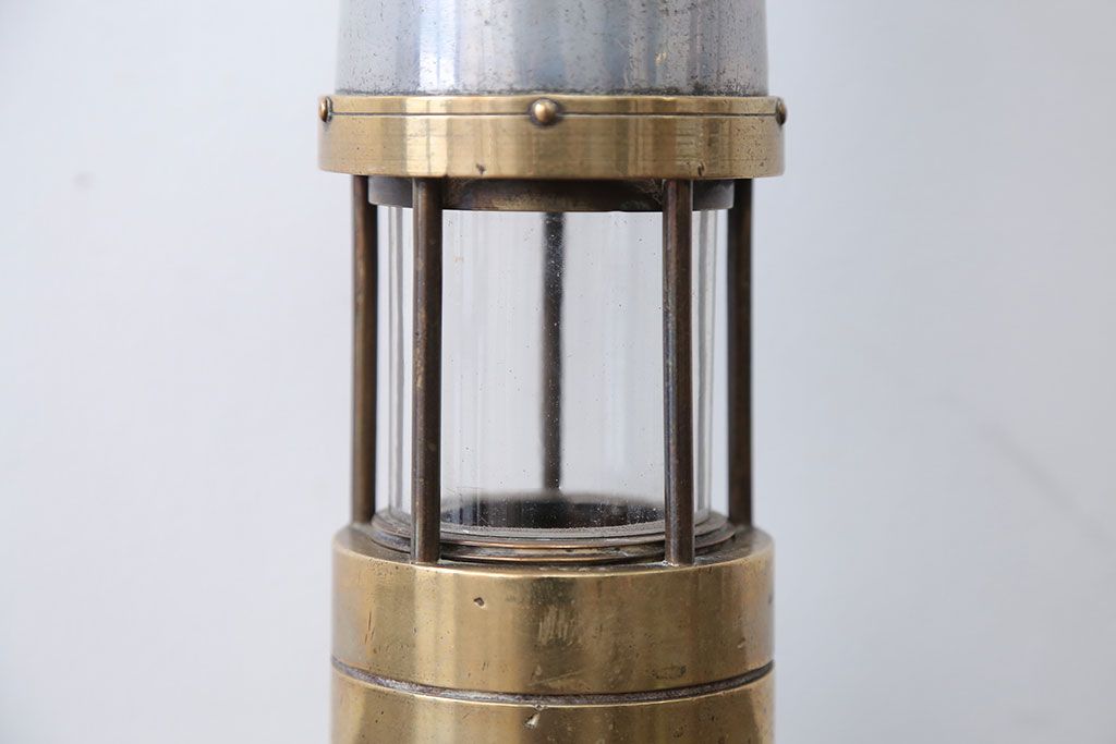 アンティーク雑貨　イギリスアンティーク　J.H.NAYLOR社製　Miners Safety Lamp(安全灯・ランプ)