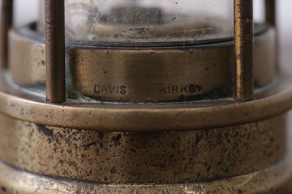 アンティーク雑貨　イギリスアンティーク　DAVIS KIRKBY社製　Miners Mining Lamp(安全灯・ランプ)