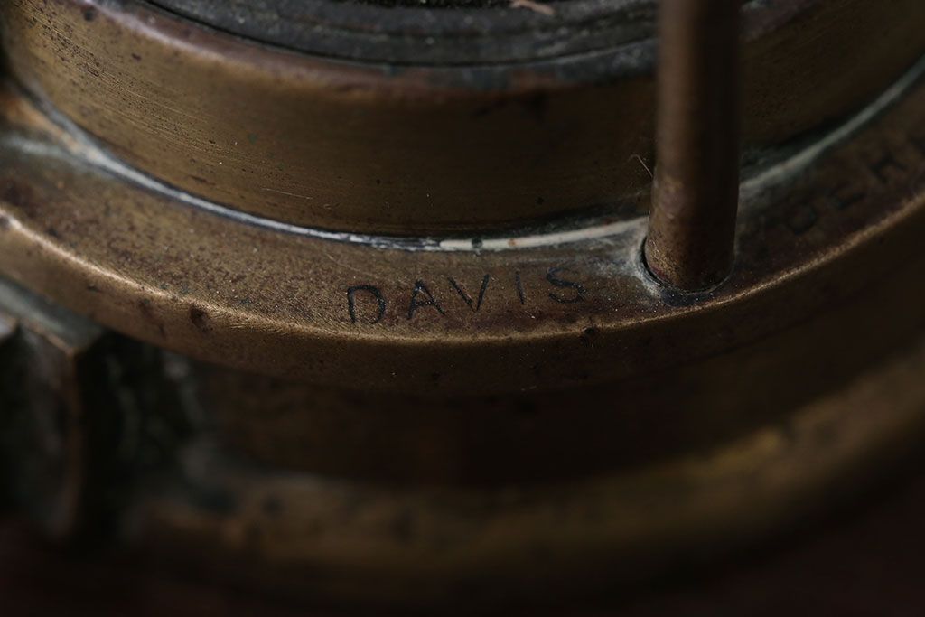 アンティーク雑貨　イギリスアンティーク　DAVIS KIRKBY社製　Miners Mining Lamp(安全灯・ランプ)