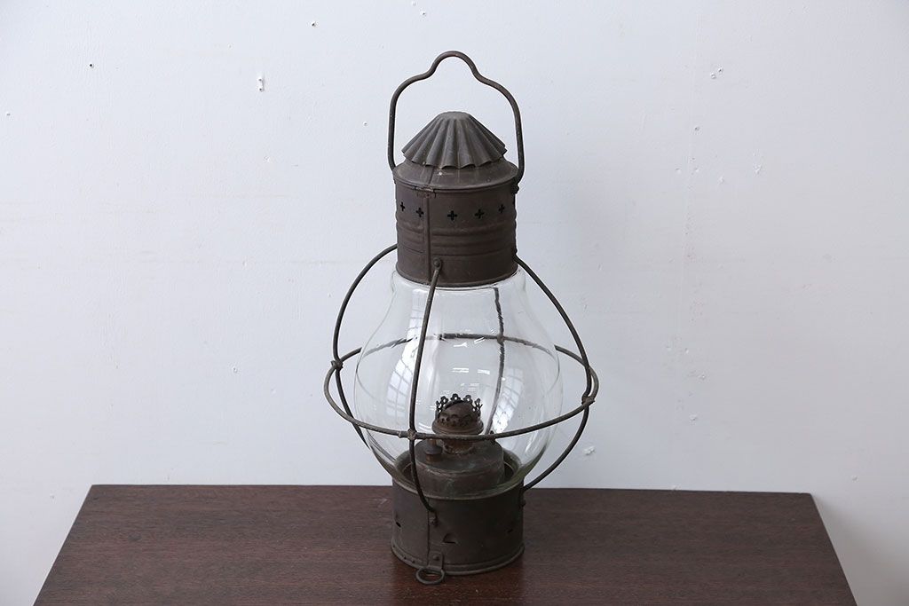 アンティーク雑貨 昭和レトロ 日本船燈株式会社製 アンティークランプ