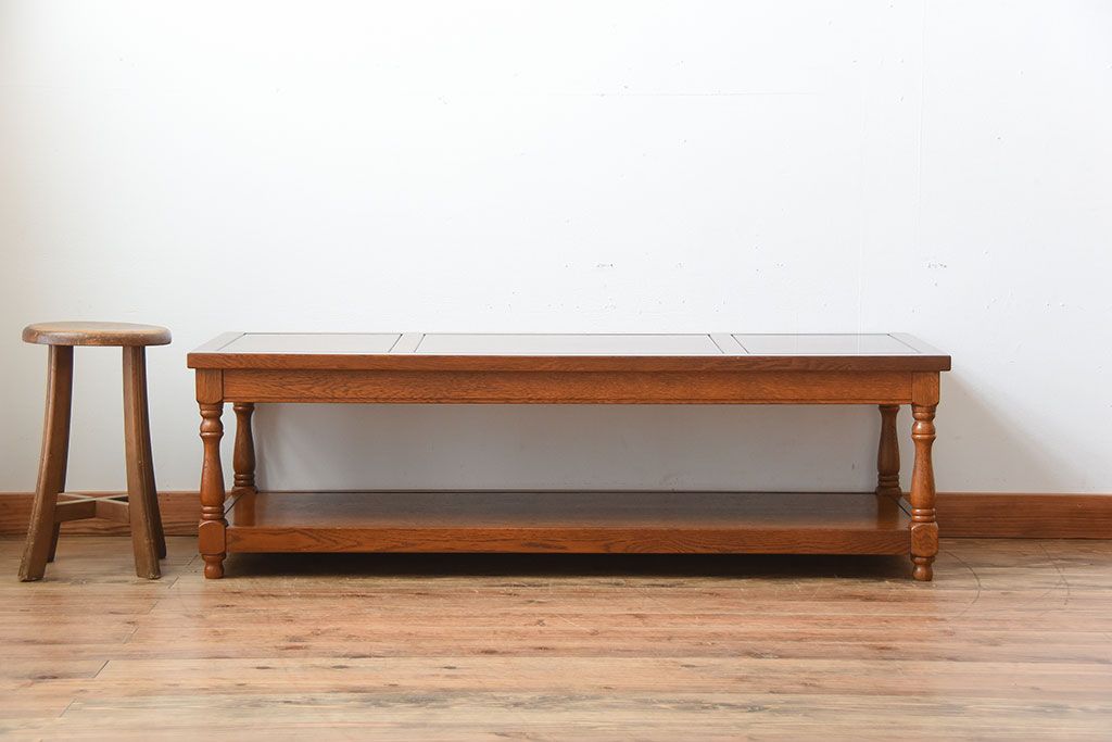 中古 コスガ(KOSUGA)製 ナラ材のセンターテーブル | ラフジュ工房