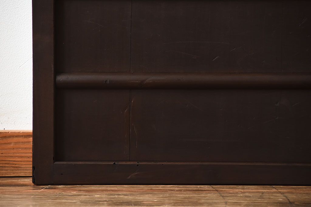 古民具・骨董　古い木製のアンティーク舞良戸