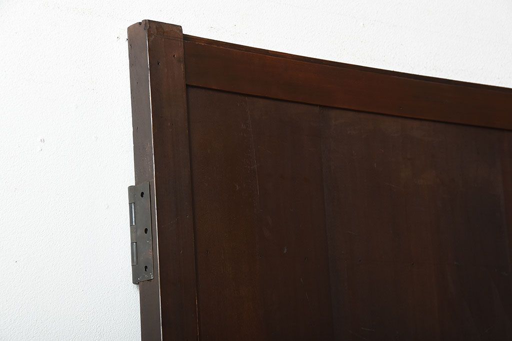 古民具・骨董　古い木製のアンティーク舞良戸ドア