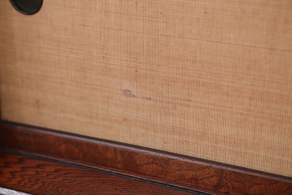 アンティーク家具　和製アンティーク　欅材!襖障子引き戸置き床(ローボード)