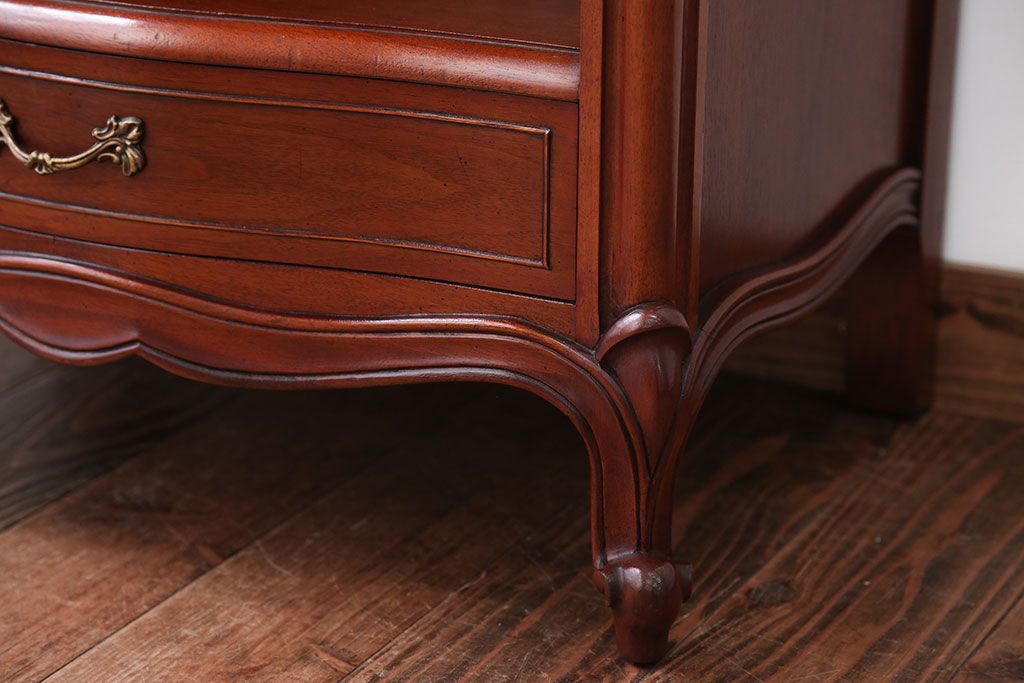 中古　DREXEL HERITAGE(ドレクセルヘリテイジ)　Touraine(ツーレイン)シリーズ・マホガニー材ナイトテーブル(定価約15万円)