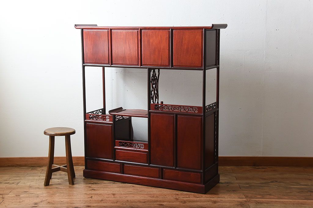 楽天市場】シェルフ 古材 家具 ラック キャビネット オープン