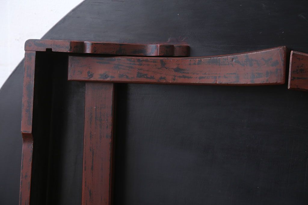 レトロ家具　昭和レトロ　アンティーク丸ちゃぶ台(センターテーブル)