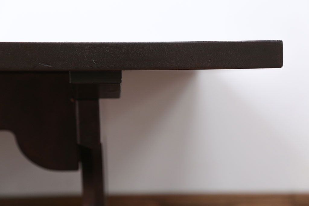 中古　北海道民芸家具　脚折り畳み式座卓