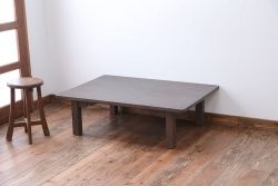 中古　民芸家具　木目の良い高級杉材の座卓(センターテーブル)