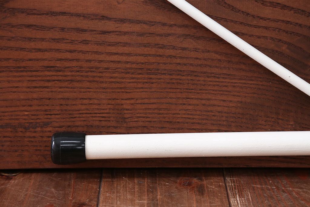 アンティーク家具　アンティーク　ペイント鉄脚の2wayセンターテーブル(座卓・作業台)(1)
