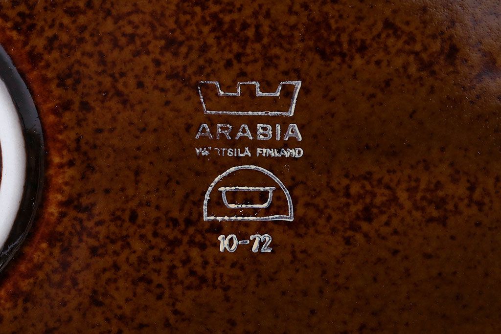 アンティーク雑貨　北欧ビンテージ　アラビア(ARABIA)・Mモデル　プレート2枚セット