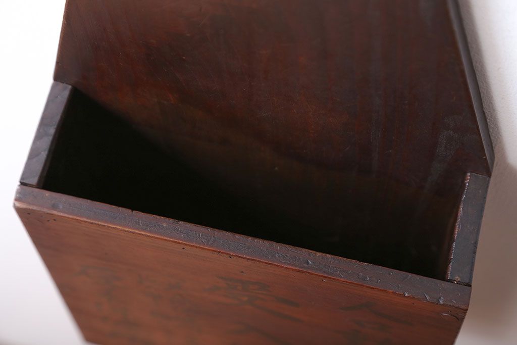 アンティーク雑貨　アンティーク　古い木製の壁掛けレターラック(状差し)