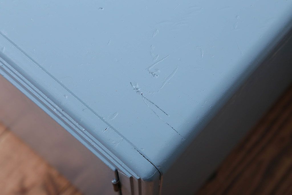 アンティーク家具　アンティーク　おしゃれなペイントレコードケース(収納棚)