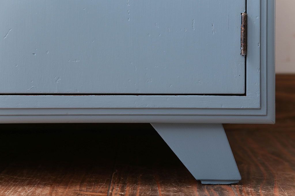 アンティーク家具　アンティーク　おしゃれなペイントレコードケース(収納棚)