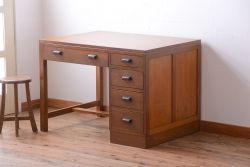 レトロ家具　昭和レトロ　古い木製のアンティーク片袖机