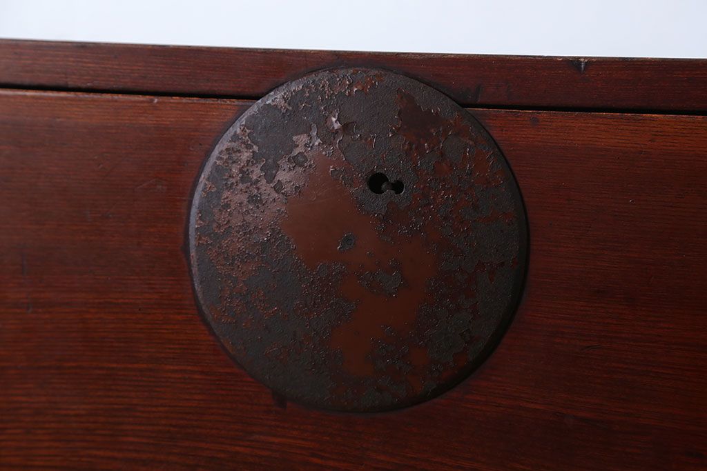 アンティーク家具　和製アンティーク　前面欅材!シンプルな時代箪笥ローボード(2)