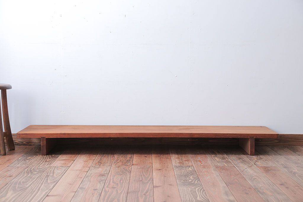 アンティーク家具　 和製アンティーク　古い木が味わい深い天板一枚板の裁ち板
